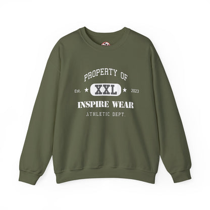 "Property of Inspire Wear" Athletic Crewneck Sweatshirt