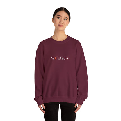"Be Inspired" Embroidered Crewneck Sweatshirt