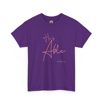 "He's Able" Women's Inspirational T-Shirt