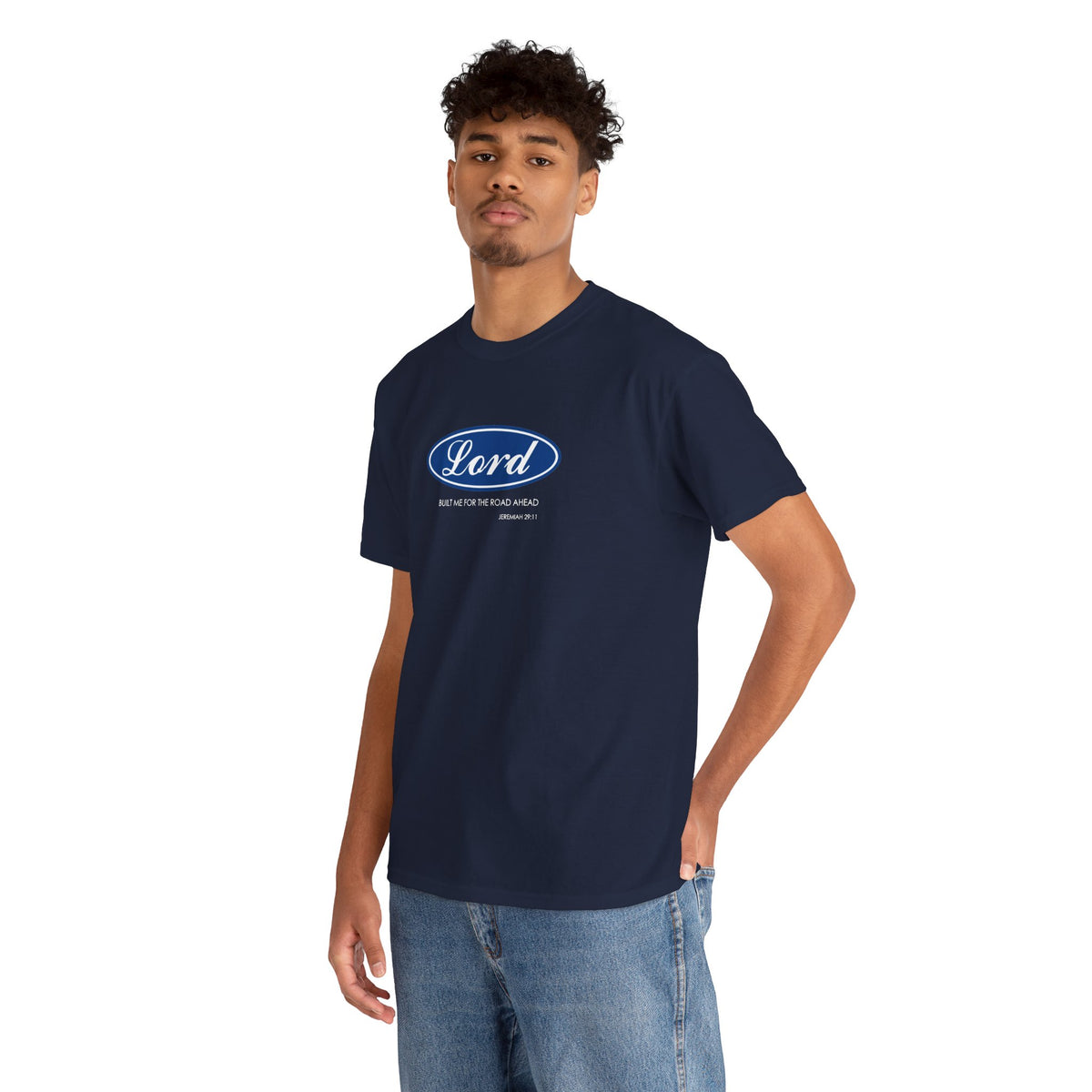 Lord Built Me Inspirational Crewneck T-Shirt