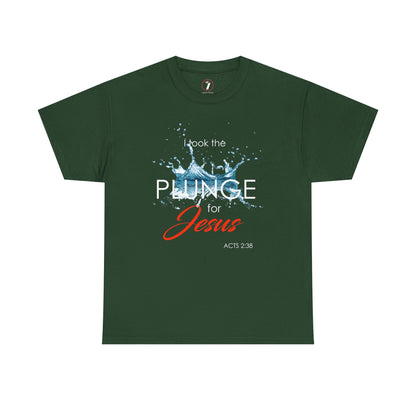Plunge for Jesus Unisex Heavy Cotton Tee - Faith-Inspired Graphic Shirt