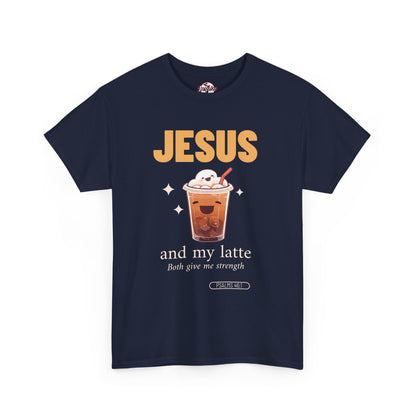 “Jesus and My Latte” Faith & Coffee Unisex Graphic Tee