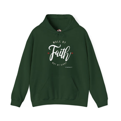 "Walk by Faith Not by Sight" Motivational Pullover Hoodie
