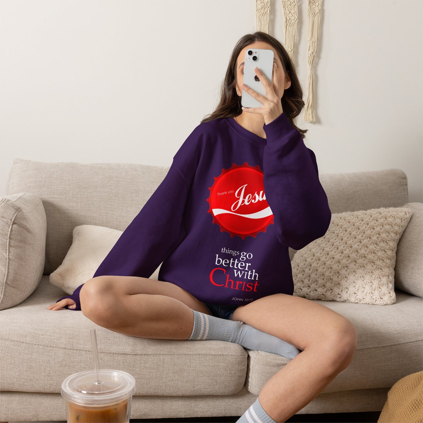 "Things Go Better with Christ" Crewneck Sweatshirt
