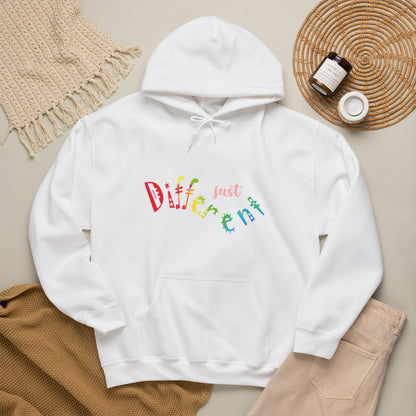 "Not Better, Just Different" Affirmative Pullover Hoodie