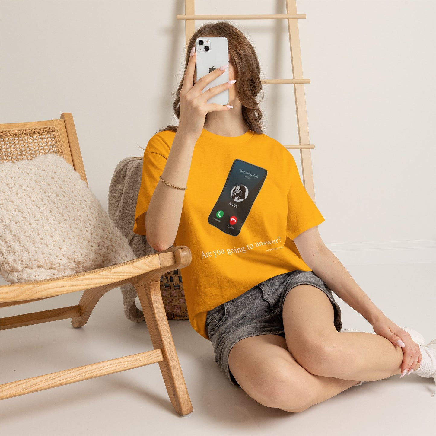 "Are You Going to Answer?" Inspirational Graphic Tee