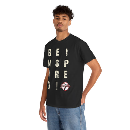 "Be Inspired" Motivational Vertical Graphic T-Shirt