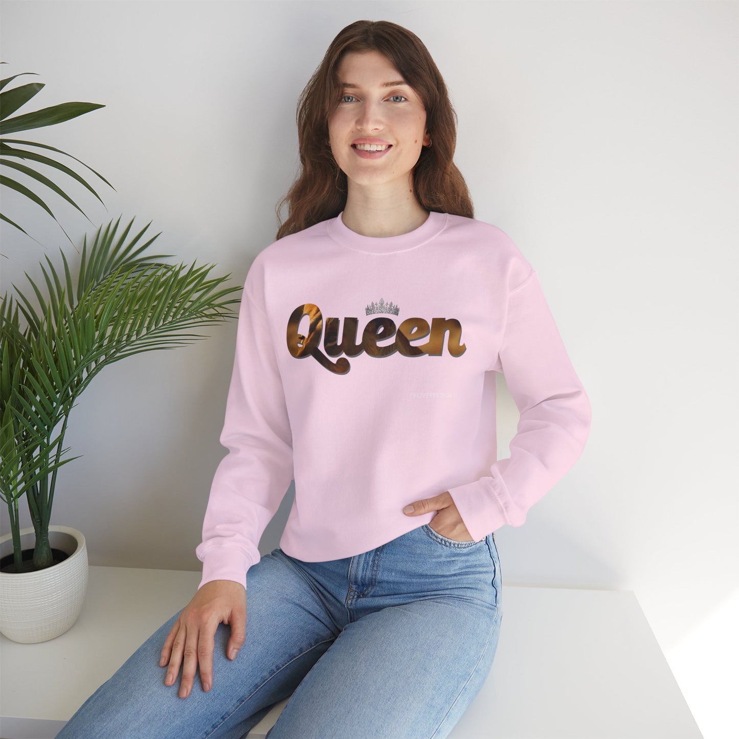 "Queen" Women's Inspirational Pullover Sweatshirt