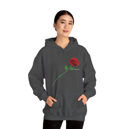 "Fearfully and Wonderfully Made" Rose Graphic Pullover Hoodie