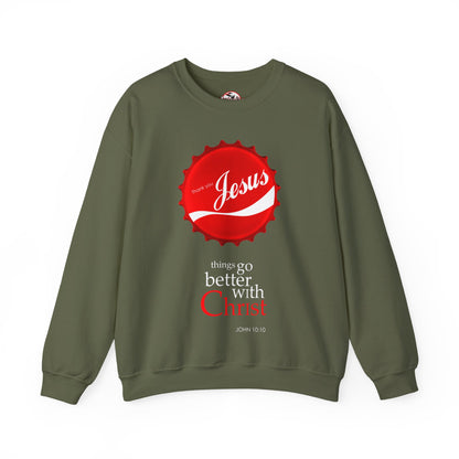 "Things Go Better with Christ" Crewneck Sweatshirt