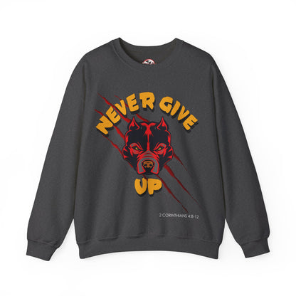 "Never Give Up" Crewneck Sweatshirt