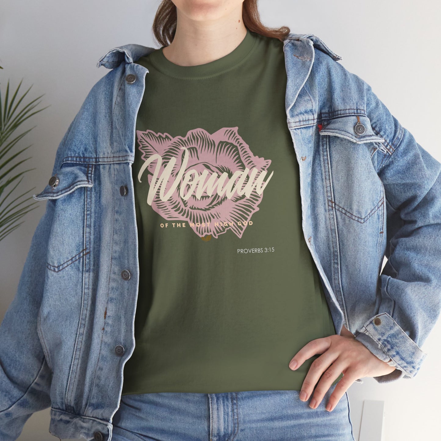 Woman of the Most High God Women's Heavy Cotton Tee