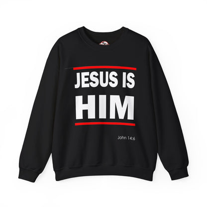 "Jesus Is Him" Inspirational Crewneck Sweatshirt