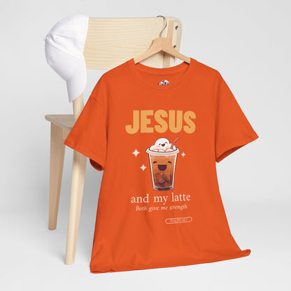 “Jesus and My Latte” Faith & Coffee Unisex Graphic Tee