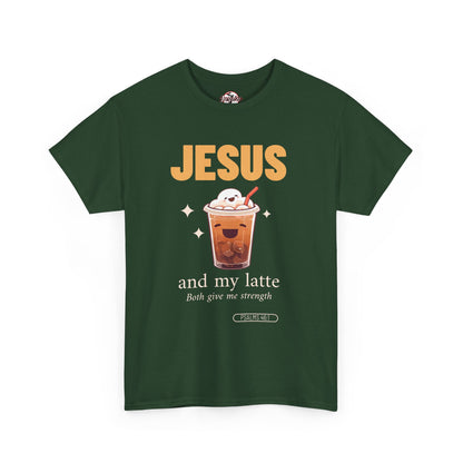 “Jesus and My Latte” Faith & Coffee Unisex Graphic Tee