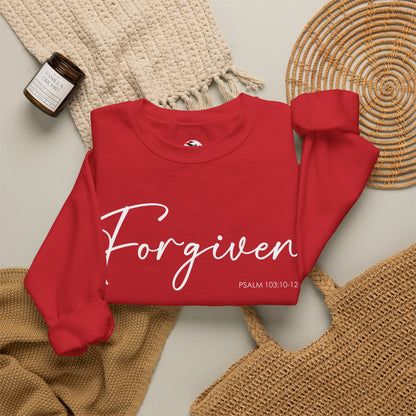 "Forgiven" Inspirational Pullover Crewneck Sweatshirt