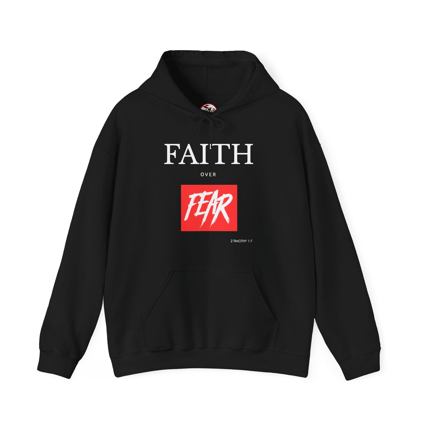 "Faith Over Fear" Inspirational Pullover Hoodie