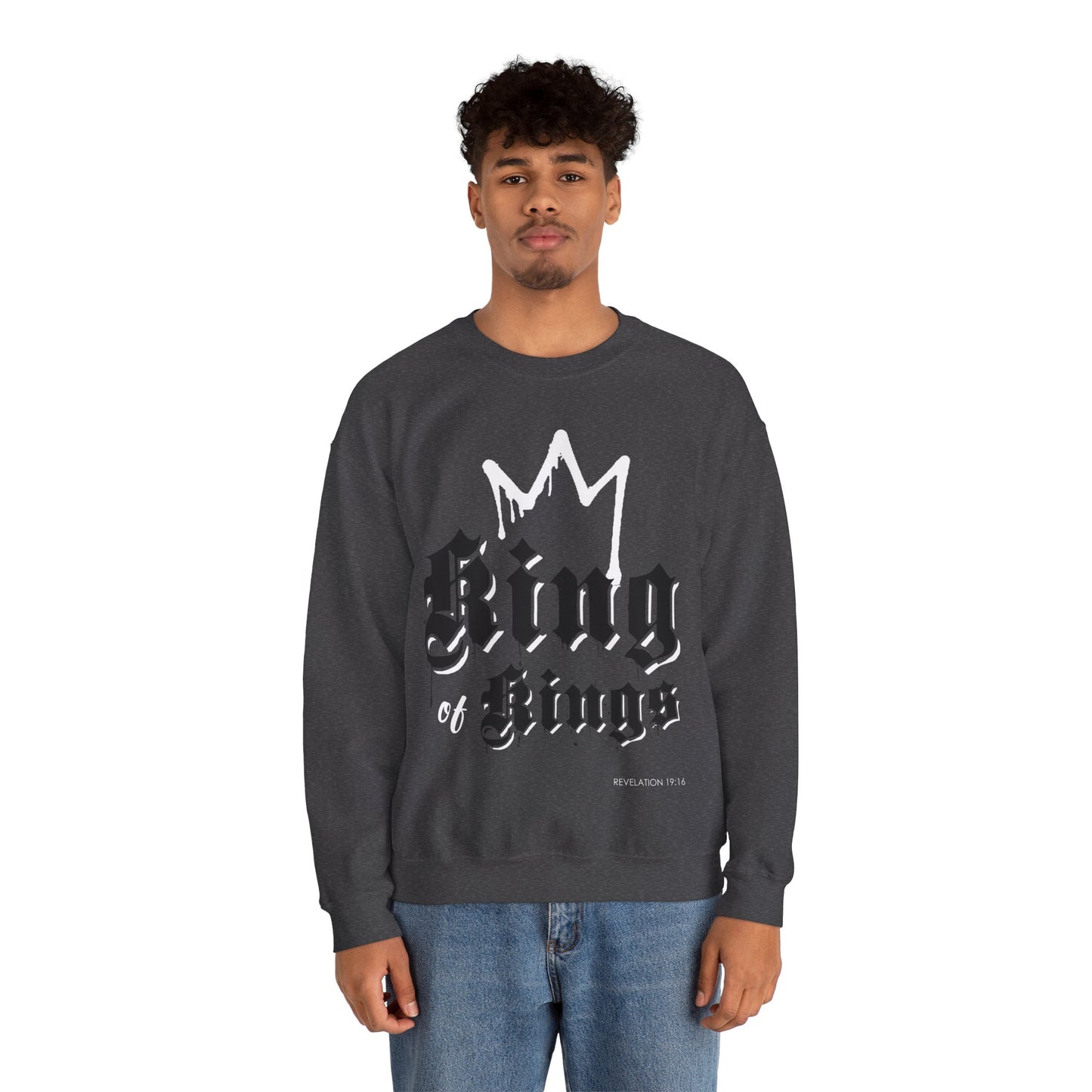 "King of Kings" Inspirational Crewneck Sweatshirt