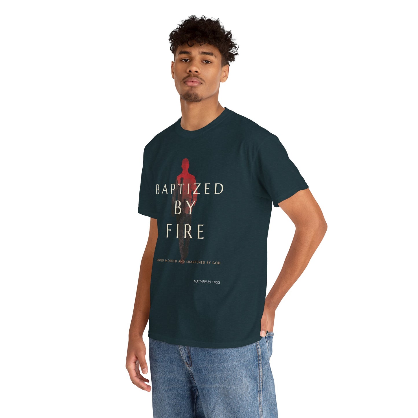 Baptized by Fire Unisex Heavy Cotton Tee