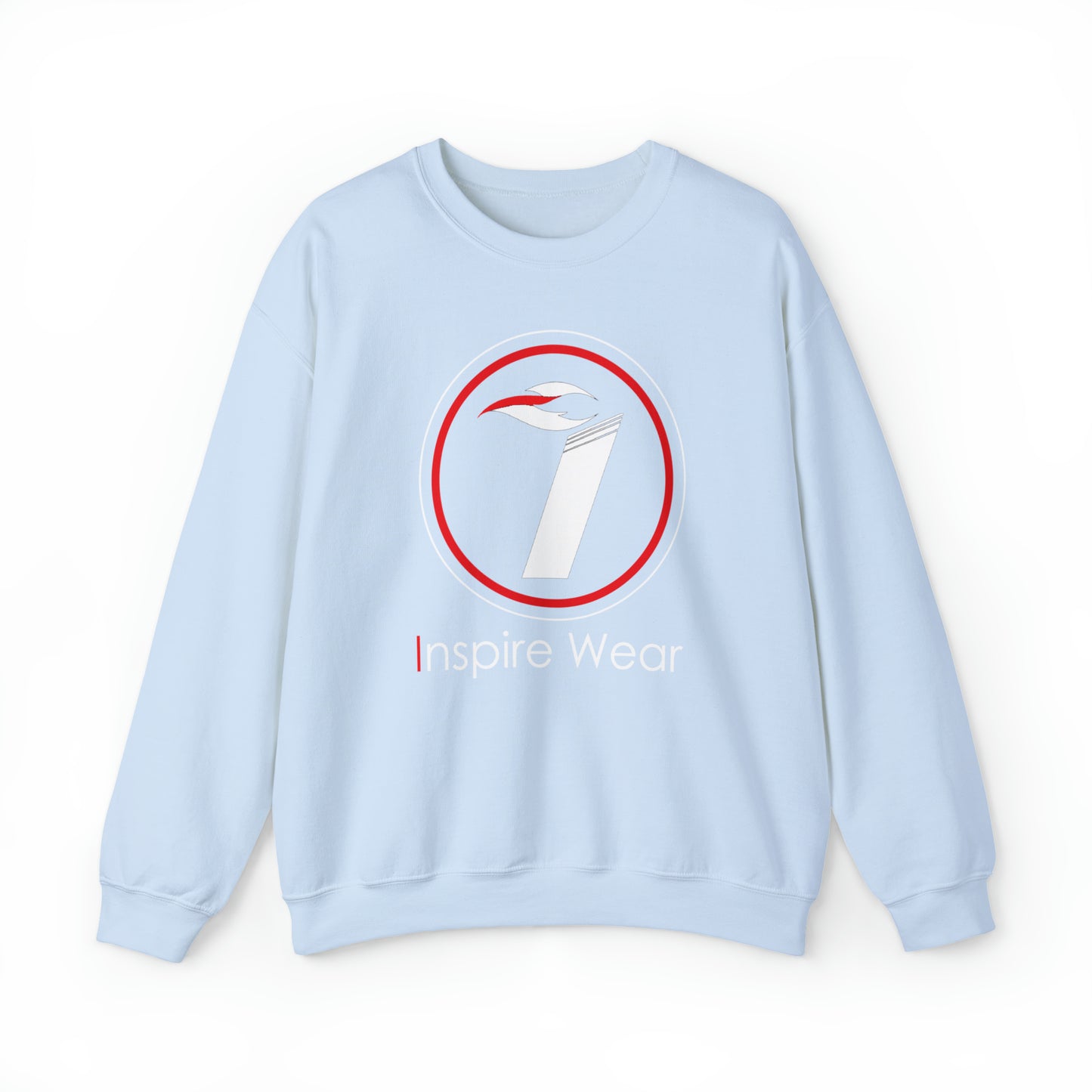 Inspire Wear white logo Unisex Heavy Blend™ Crewneck Sweatshirt