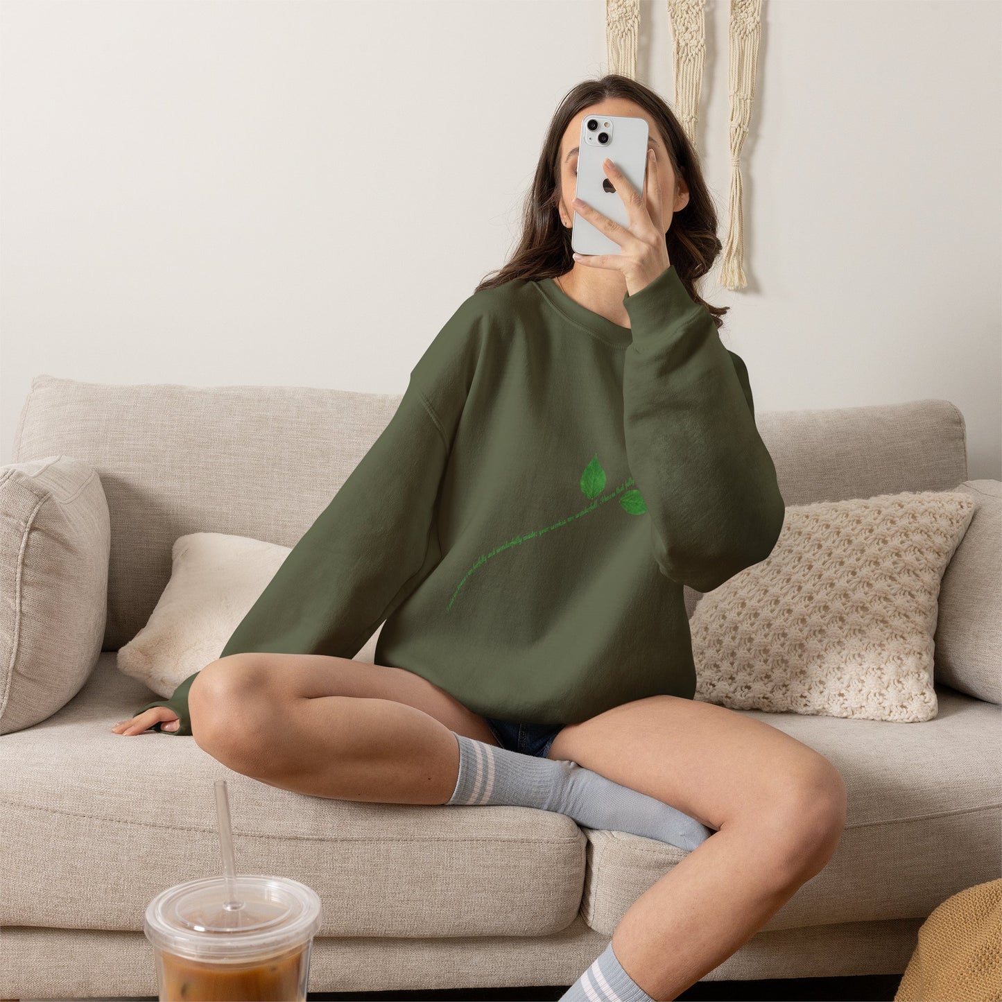 "Fearfully and Wonderfully Made" Rose Crewneck Sweatshirt