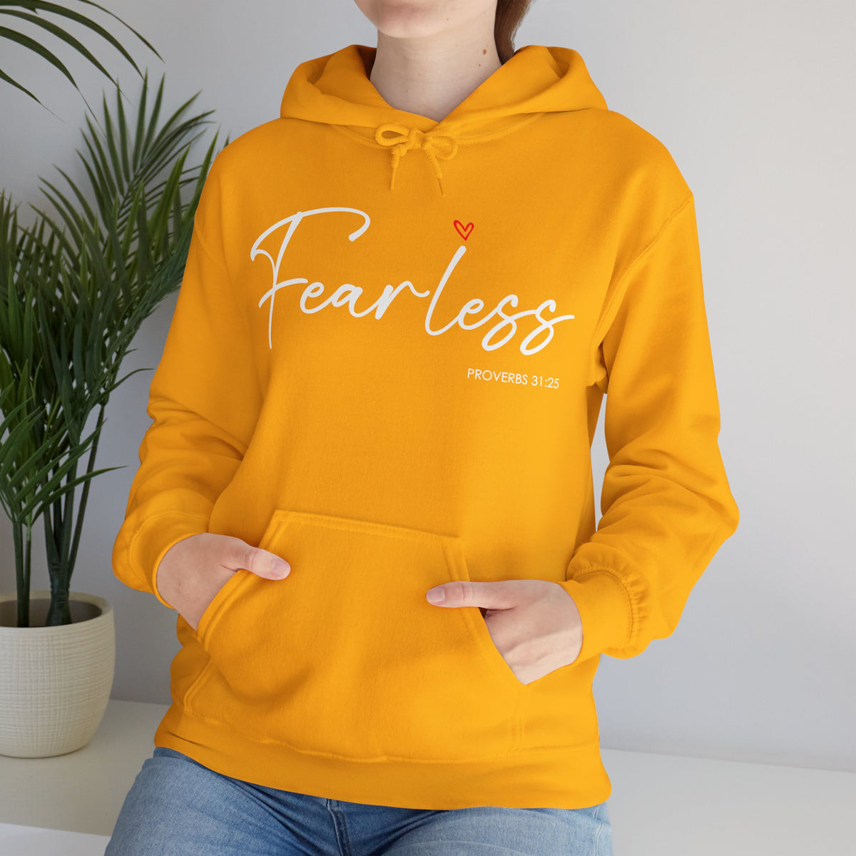 "Fearless" Inspirational Pullover Hoodie