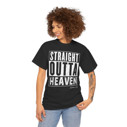 Straight Outta Heaven Unisex Inspirational Graphic T-Shirt