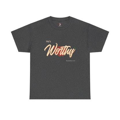 He's Worthy Unisex Heavy Cotton Tee