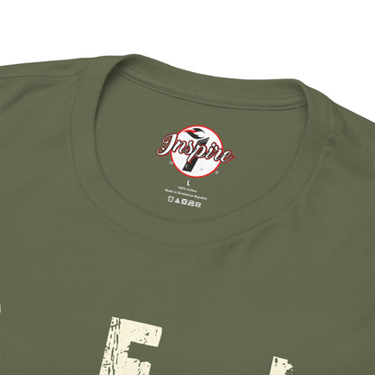 "Be Inspired" Motivational Vertical Graphic T-Shirt