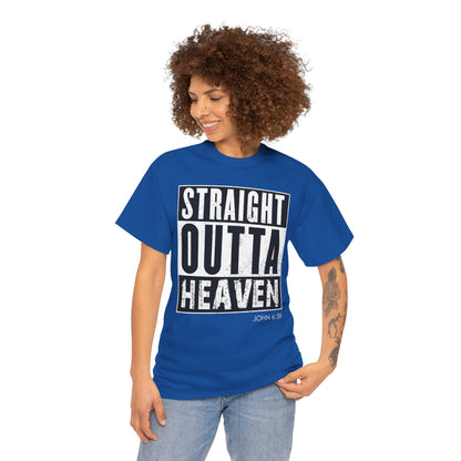 Straight Outta Heaven Unisex Inspirational Graphic T-Shirt