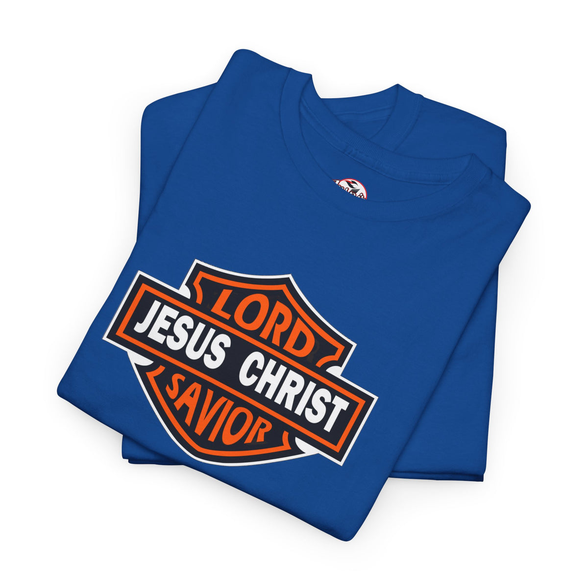 Jesus Christ Savior T‑Shirt — Lord Savior Motorcycle Shield Design