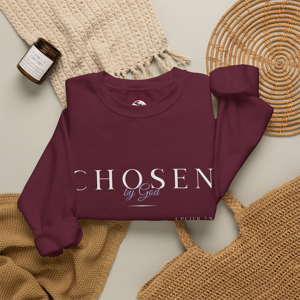 "Chosen by God" Inspirational Crewneck Sweatshirt