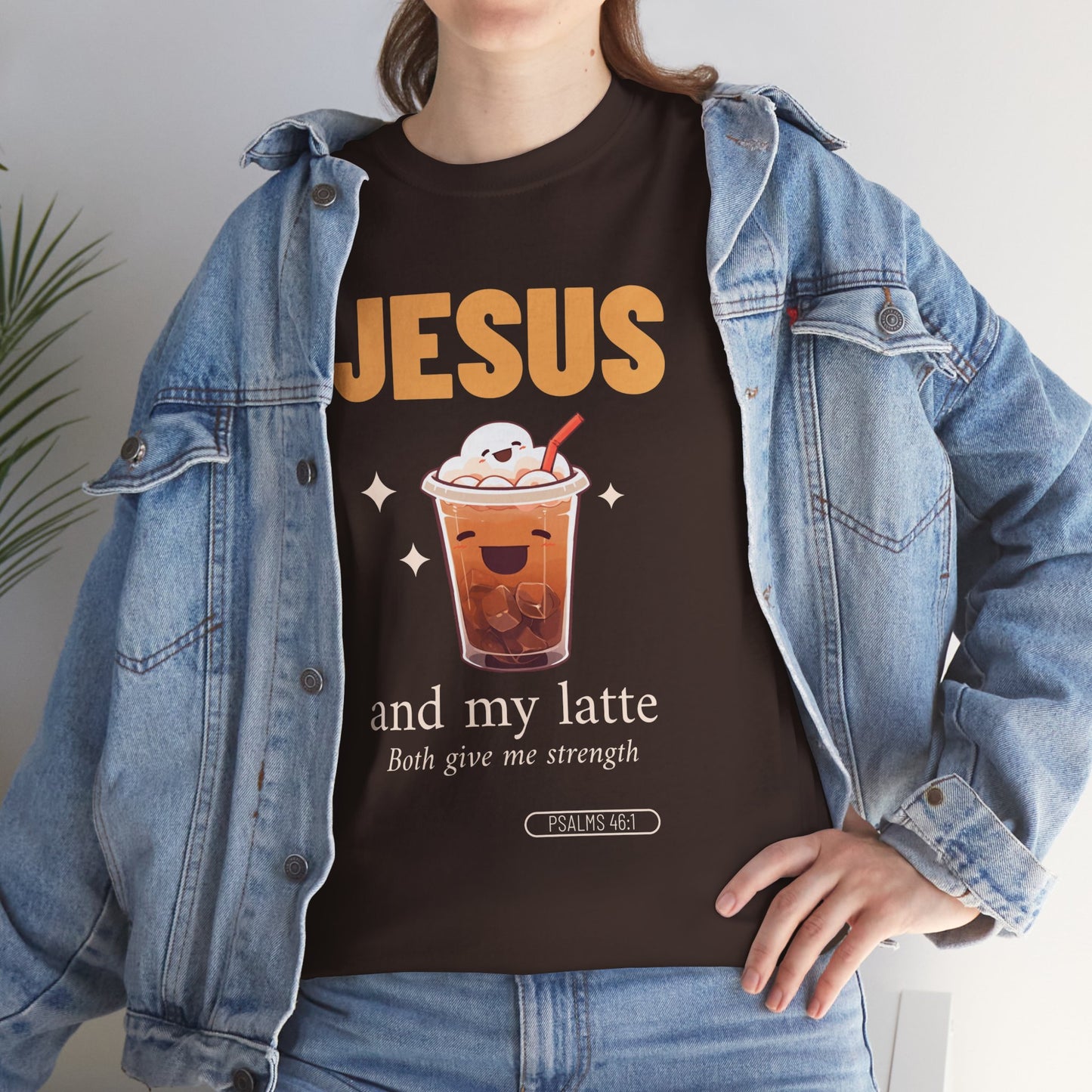 “Jesus and My Latte” Faith & Coffee Unisex Graphic Tee