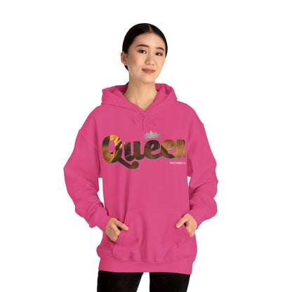 "I am Queen" Womens Affirmation Heavy Blend™ Hooded Sweatshirt