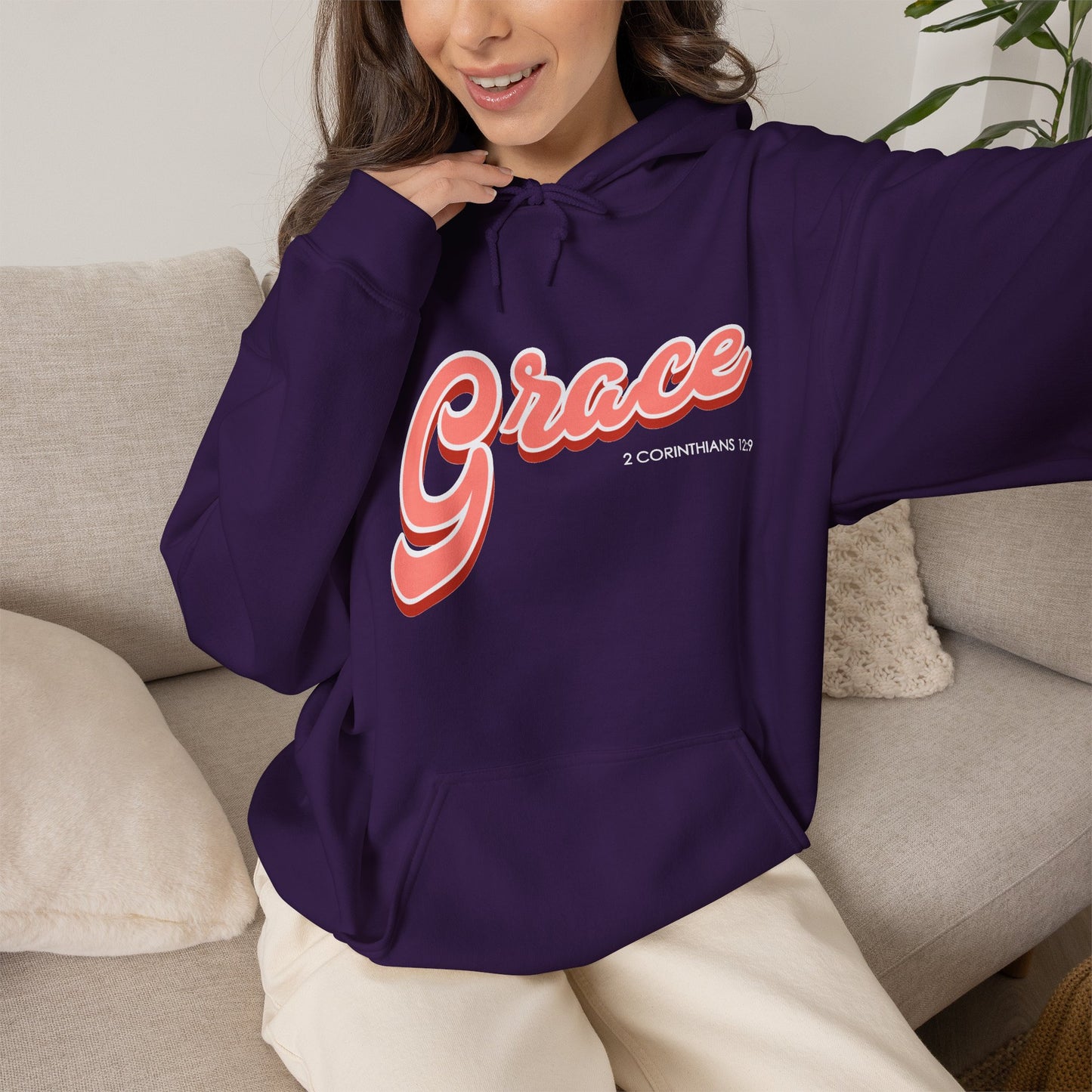 "Grace" Inspirational Pullover Hoodie