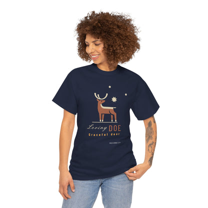 "Loving Doe Graceful Deer" Women's Inspirational Graphic T-Shirt