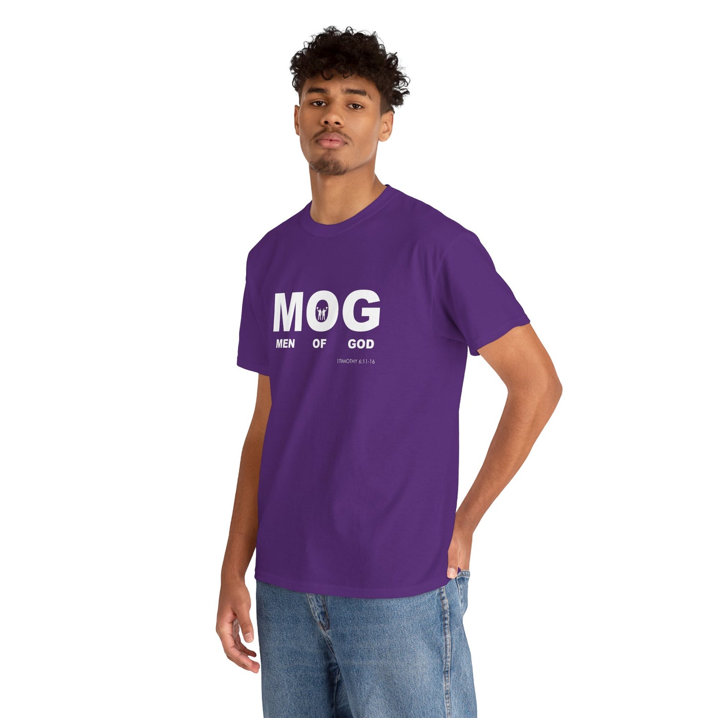 "MOG" Men of God Faith Based Graphic T-Shirt - Unisex Heavy Cotton Tee