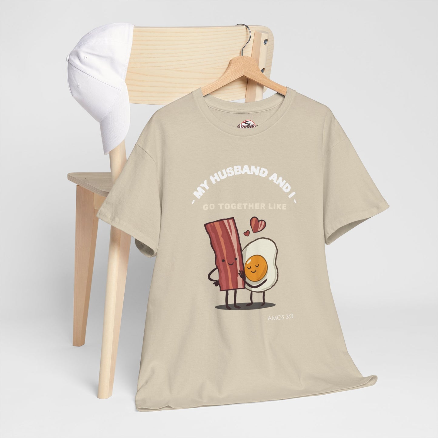 "My Husband and I Go Together Like Bacon & Eggs" Couple Breakfast Graphic Tee