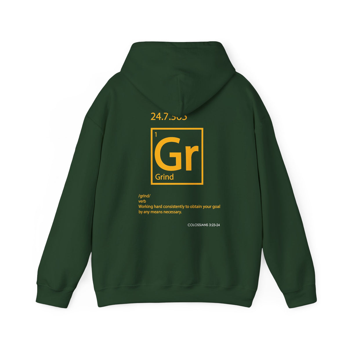 "Grind" Motivational Unisex Pullover Hoodie