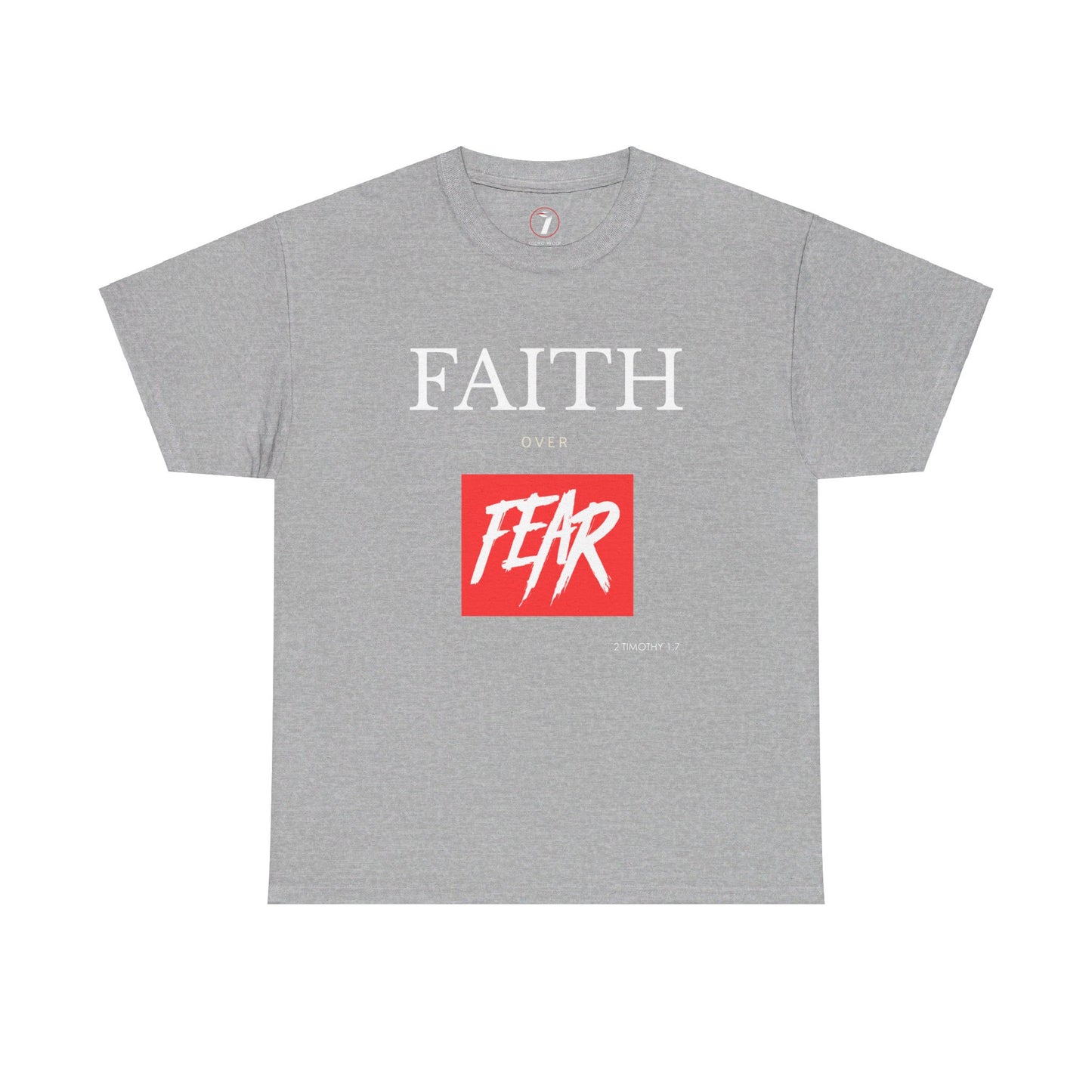 Faith Over Fear Men's Unisex Heavy Cotton Tee