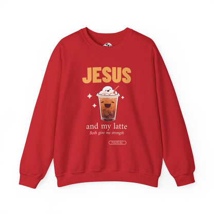 "Jesus and My Latte" Crewneck Sweatshirt