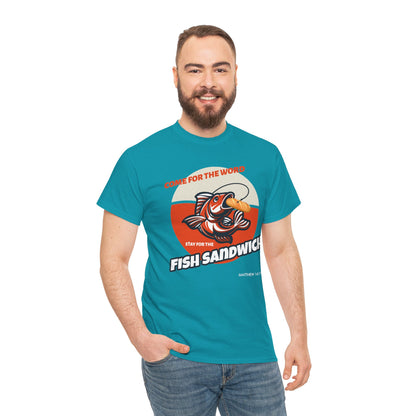 "Come for the Word" Fish Sandwich Graphic T-Shirt