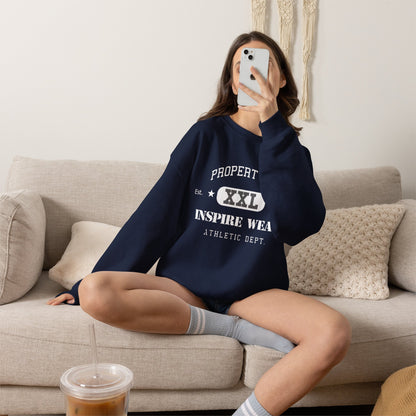 "Property of Inspire Wear" Athletic Crewneck Sweatshirt