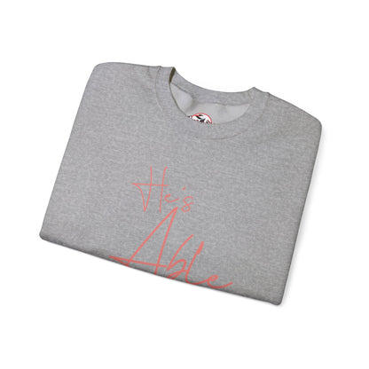 "He's Able" Women's Inspirational Crewneck Sweatshirt
