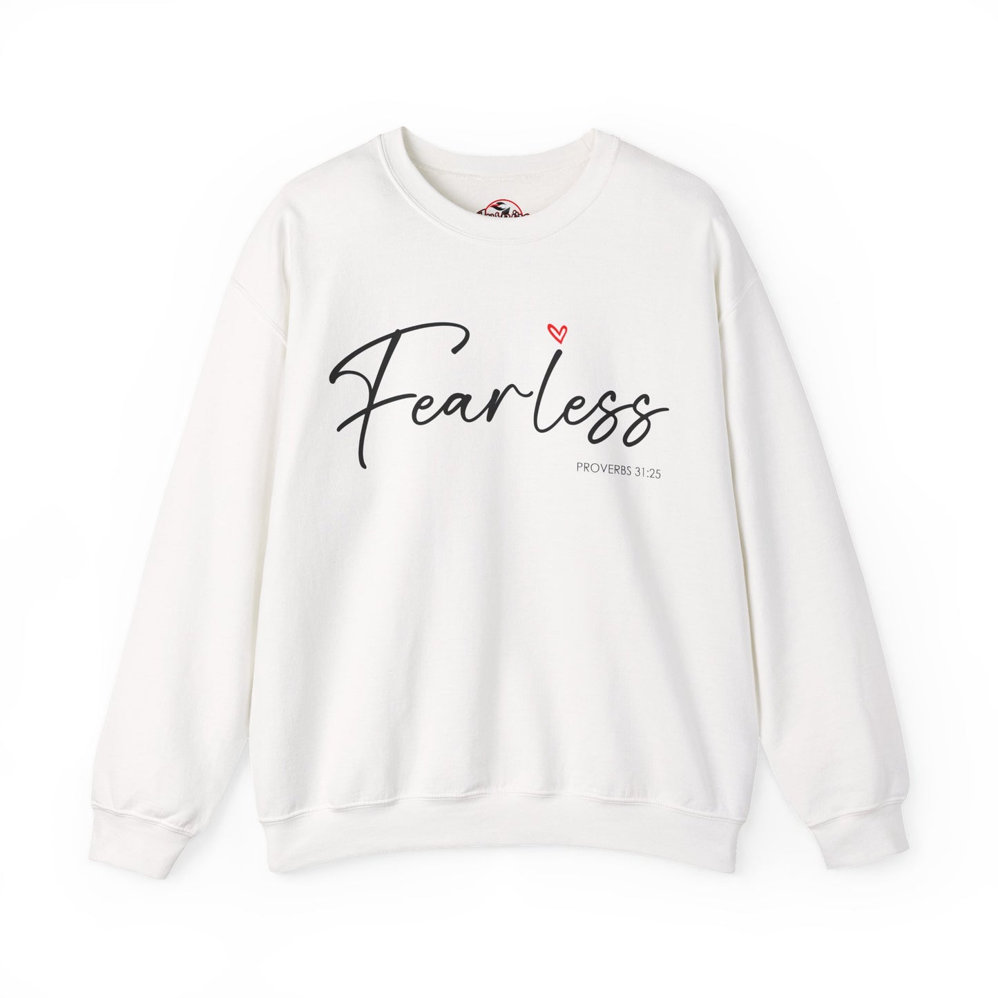 "Fearless" Inspirational Crewneck Sweatshirt — (Proverbs 31)