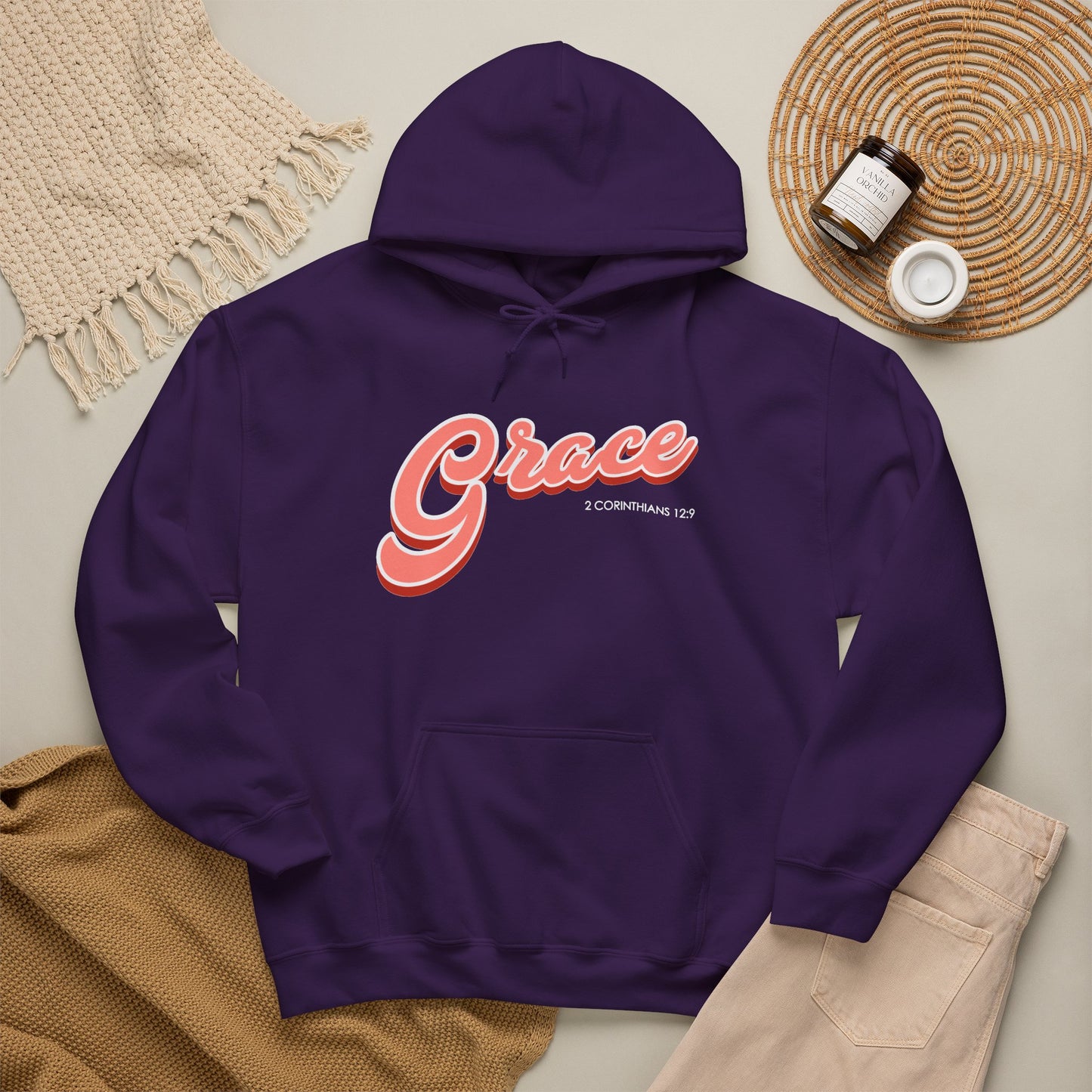"Grace" Inspirational Pullover Hoodie
