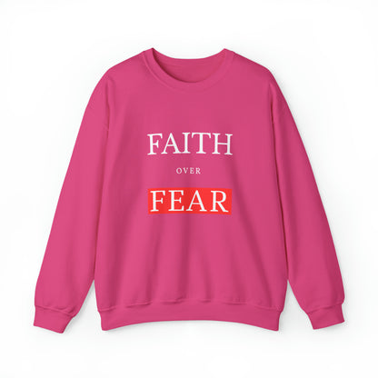 Faith over Fear Unisex Heavy Blend™ Crewneck Sweatshirt