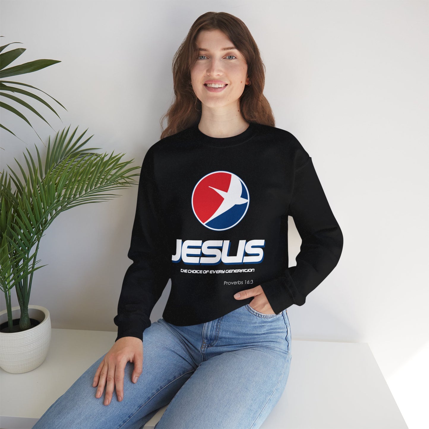 "Jesus: One Choice of Every Generation" Crewneck Sweatshirt