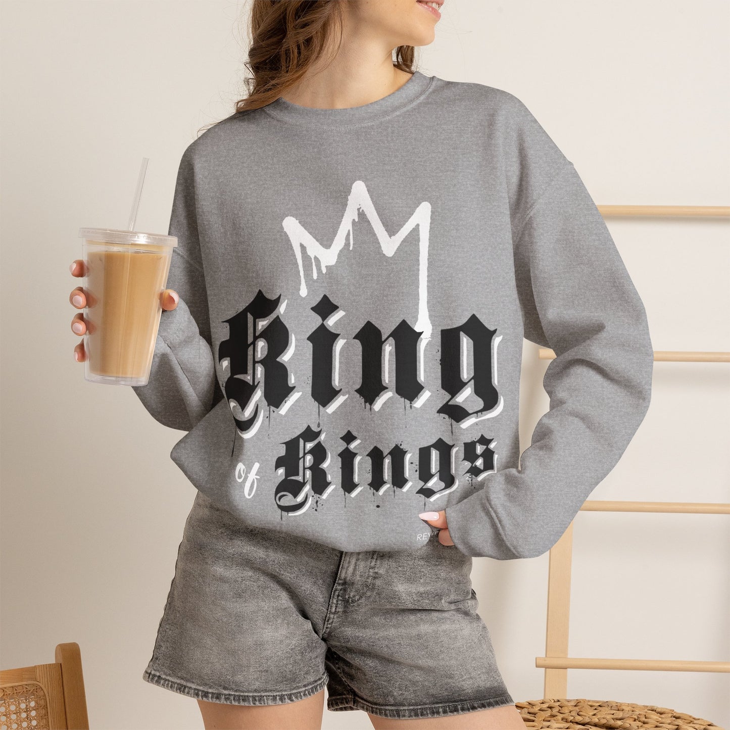 "King of Kings" Inspirational Crewneck Sweatshirt
