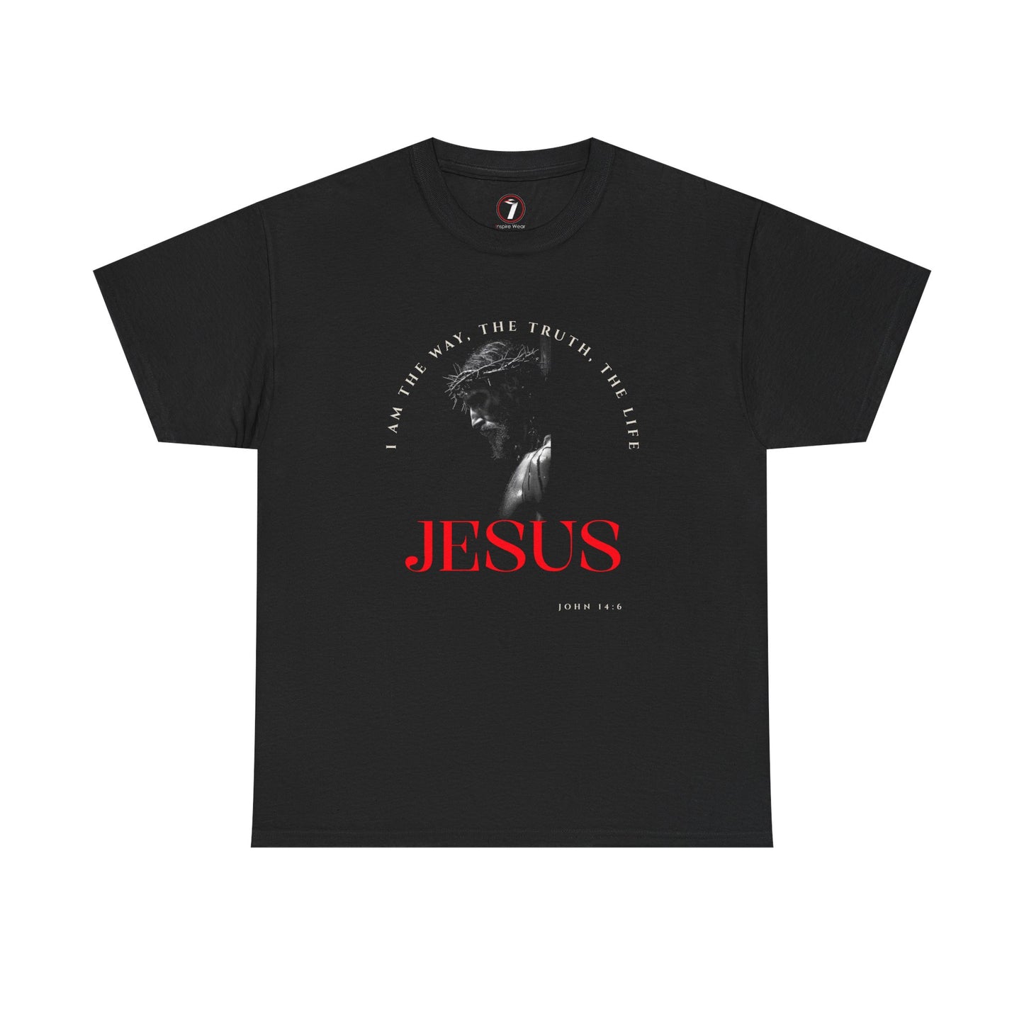 I AM the Way, the Truth, the Life Inspirational Unisex Heavy Cotton Tee